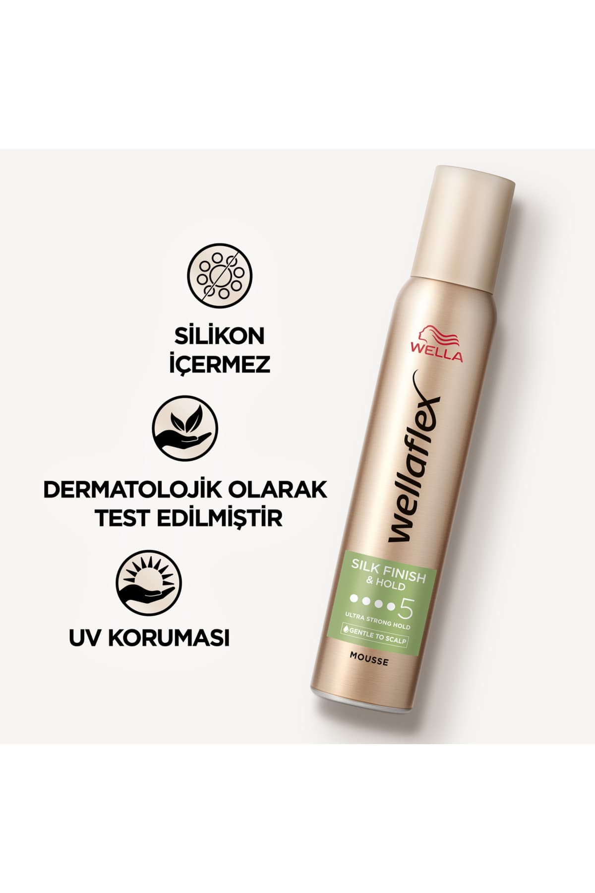 flex Silk Finish & Hold İpeksi Bitiş ve Tutuş Sağlayan Saç Köpüğü Ultra Strong Hold 200 ml - 5/5 Hold