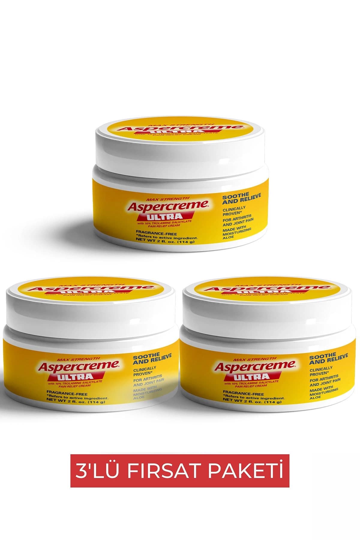 Aspercreme Ultra Masaj Kremi 3 Adet