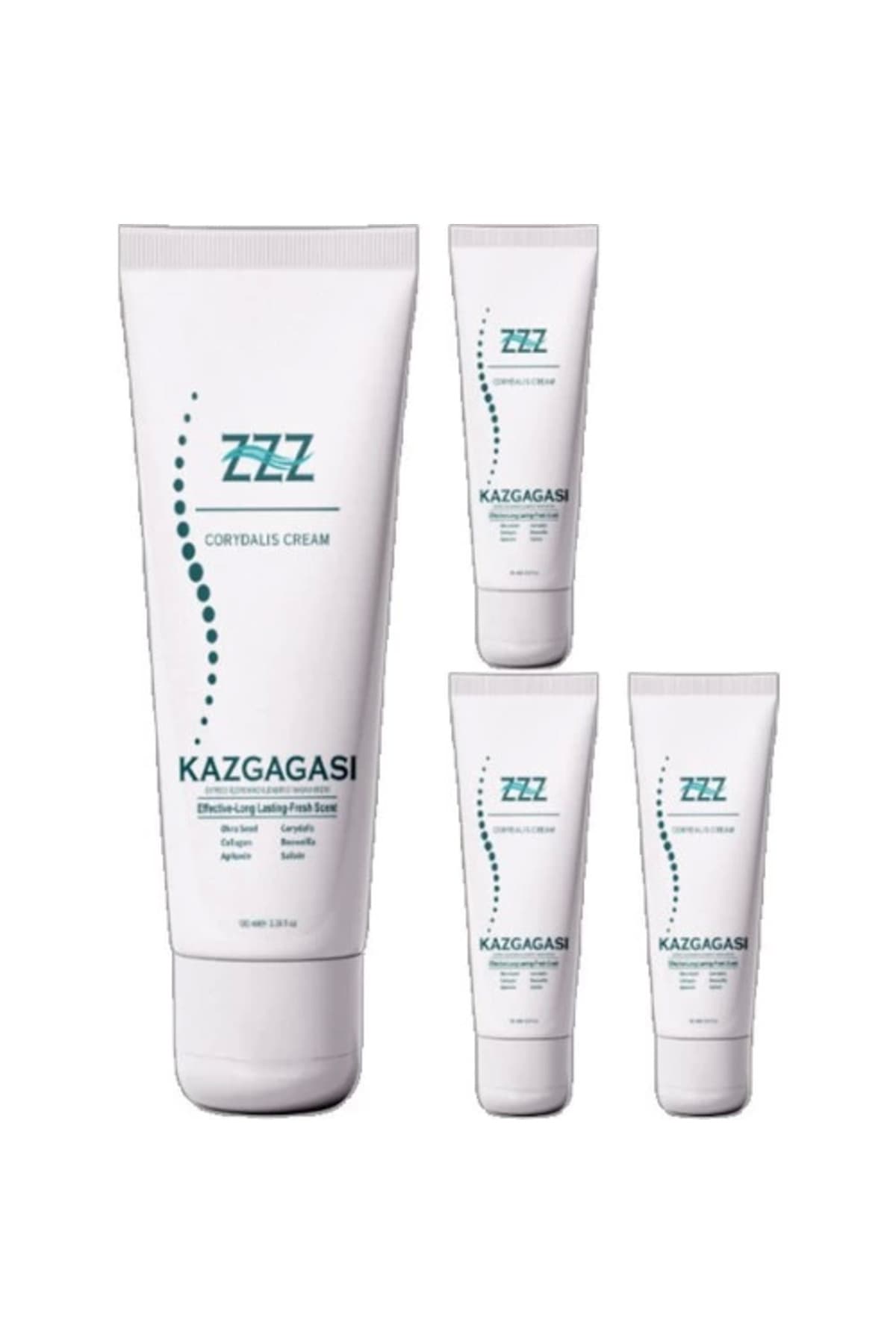 ZZZ Kaz Gagası 4 Adet Özel Karışımlı 100 ml Rahatlatıcı Masaj Kremi