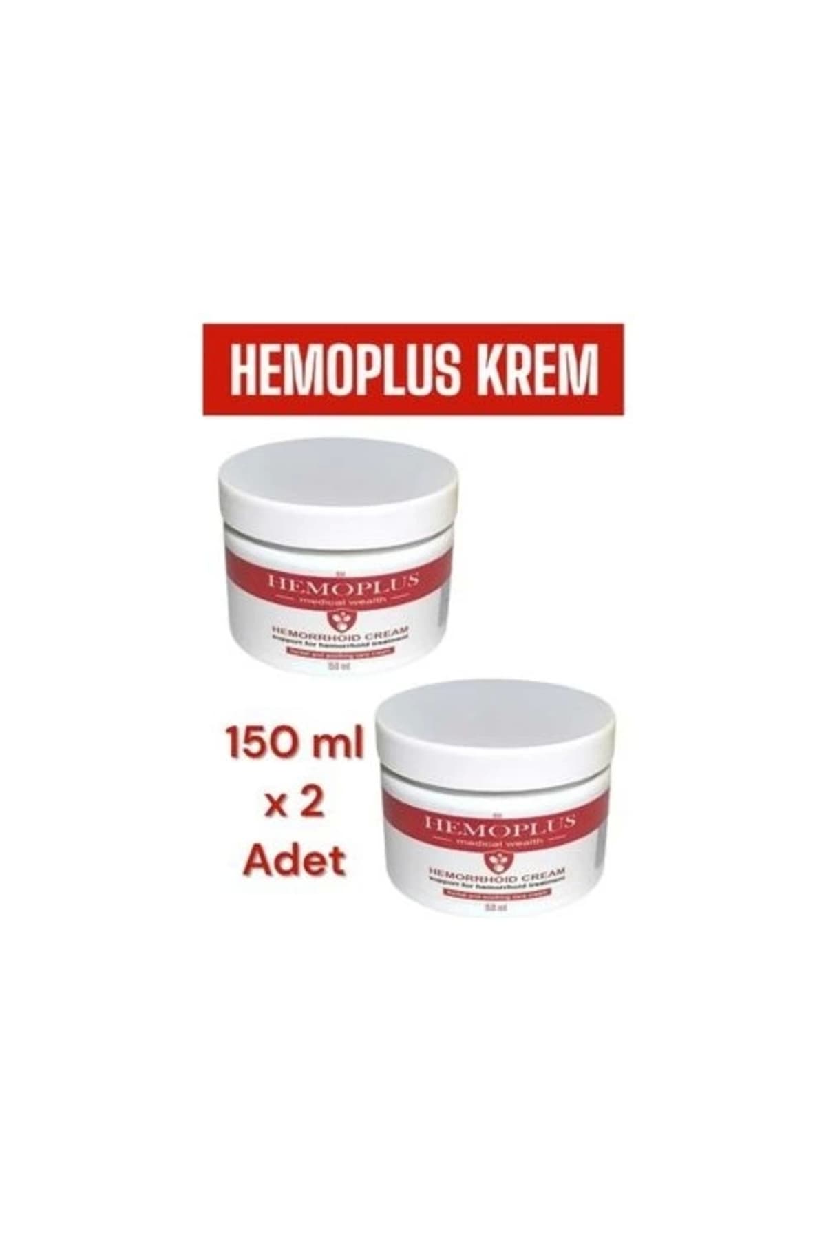 Hemoplus Rahatlatma Bakım Kremi 150 ml x 2 Adet