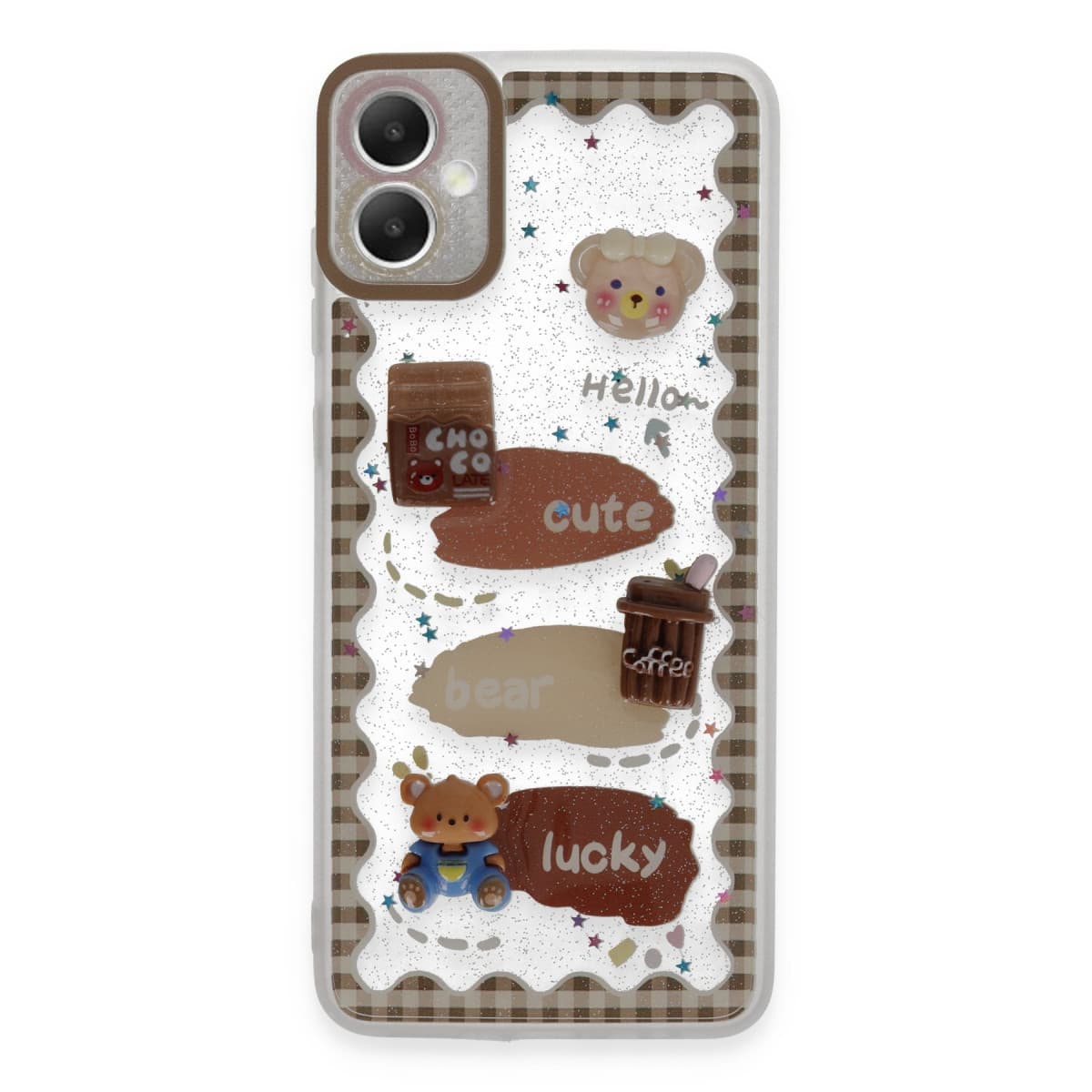 Galaxy A05 Kılıf Sweet Desenli Silikon Kapak - Şeffaf