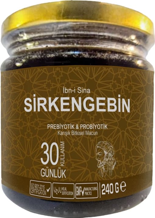 Ibn-I Sina Sirkengebin 1 Kutu Ballı Sirkeli Sarımsaklı Aromatik Prebiyotik Macun