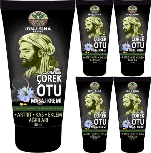 Ibn-I Sina Çörek Otu Kremi 5 Adet 50 ml / Masaj Kremi