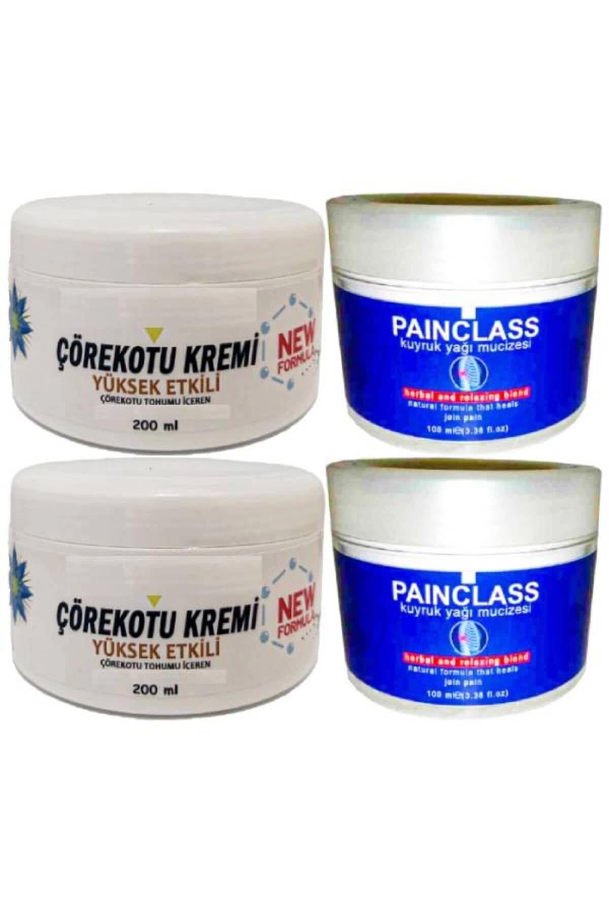 Çörek Otu Kremi XL Boy Rahatlatıcı Krem 2x200 ml+Painclass Kuyruk Yağı 2x100 ml Kremi
