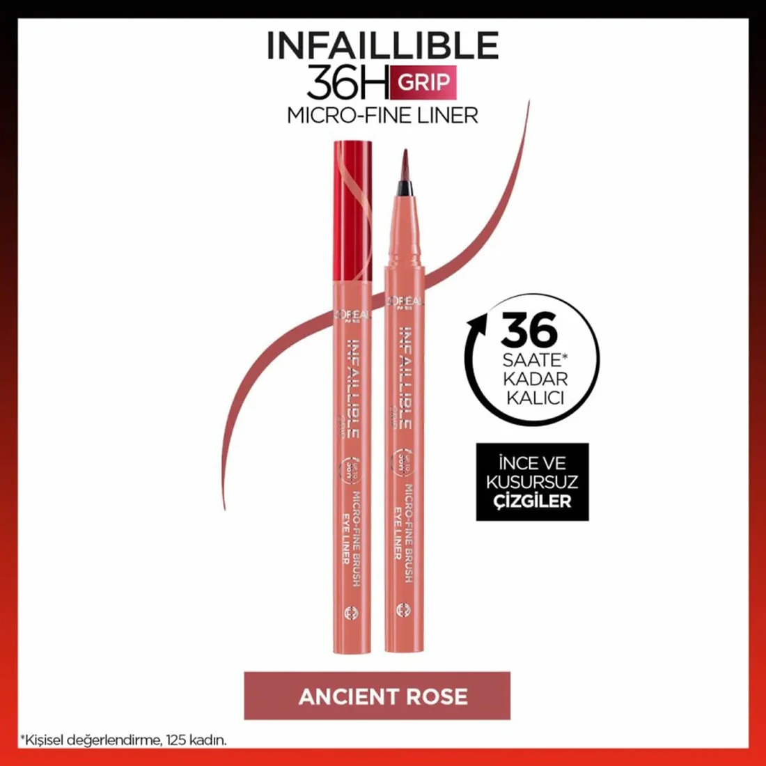 Paris Göz Kalemi & Infaillible 36 Saate Kadar Dayanikli Grip Micro Fine No: 03 Ancient Rose