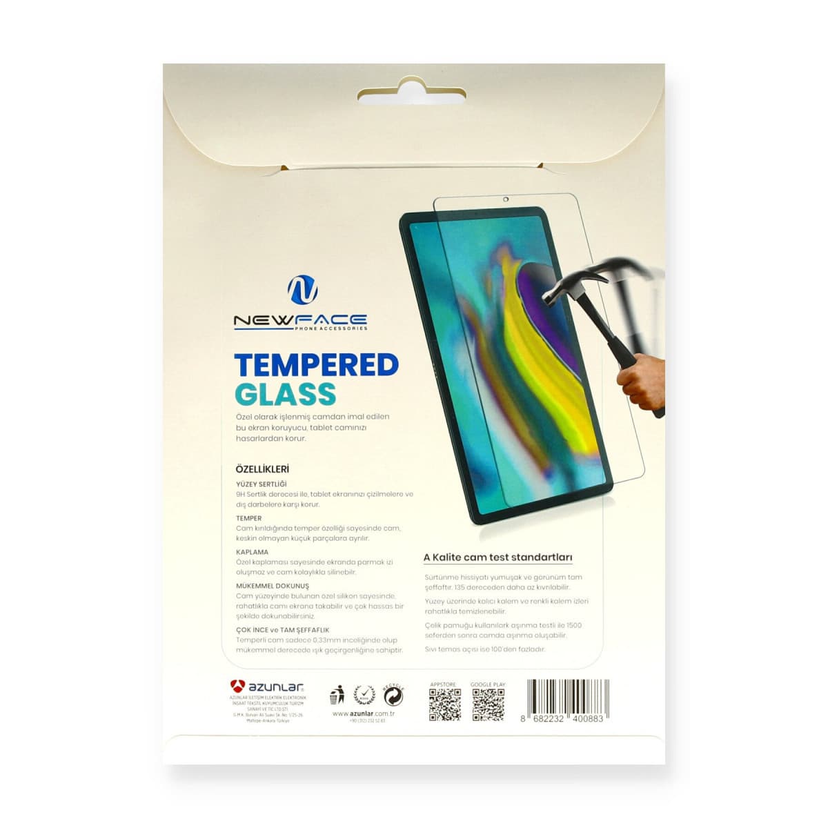 Galaxy T330 Tab 4 8 Tablet Cam Ekran Koruyucu