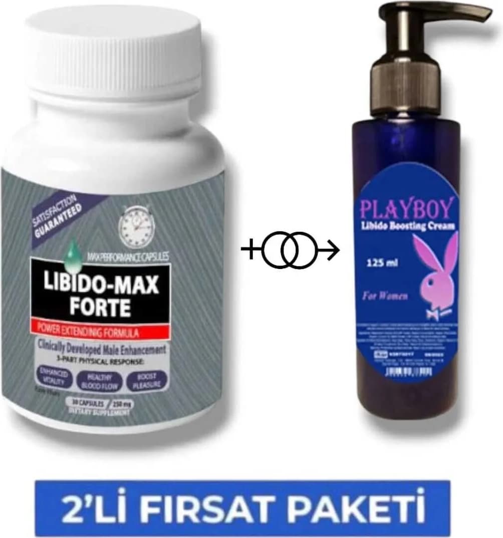 Libi.do Max Forte Erkeklere Çok Özel 30lu + Playboy Libi.do Arttrc Krem 125 ml