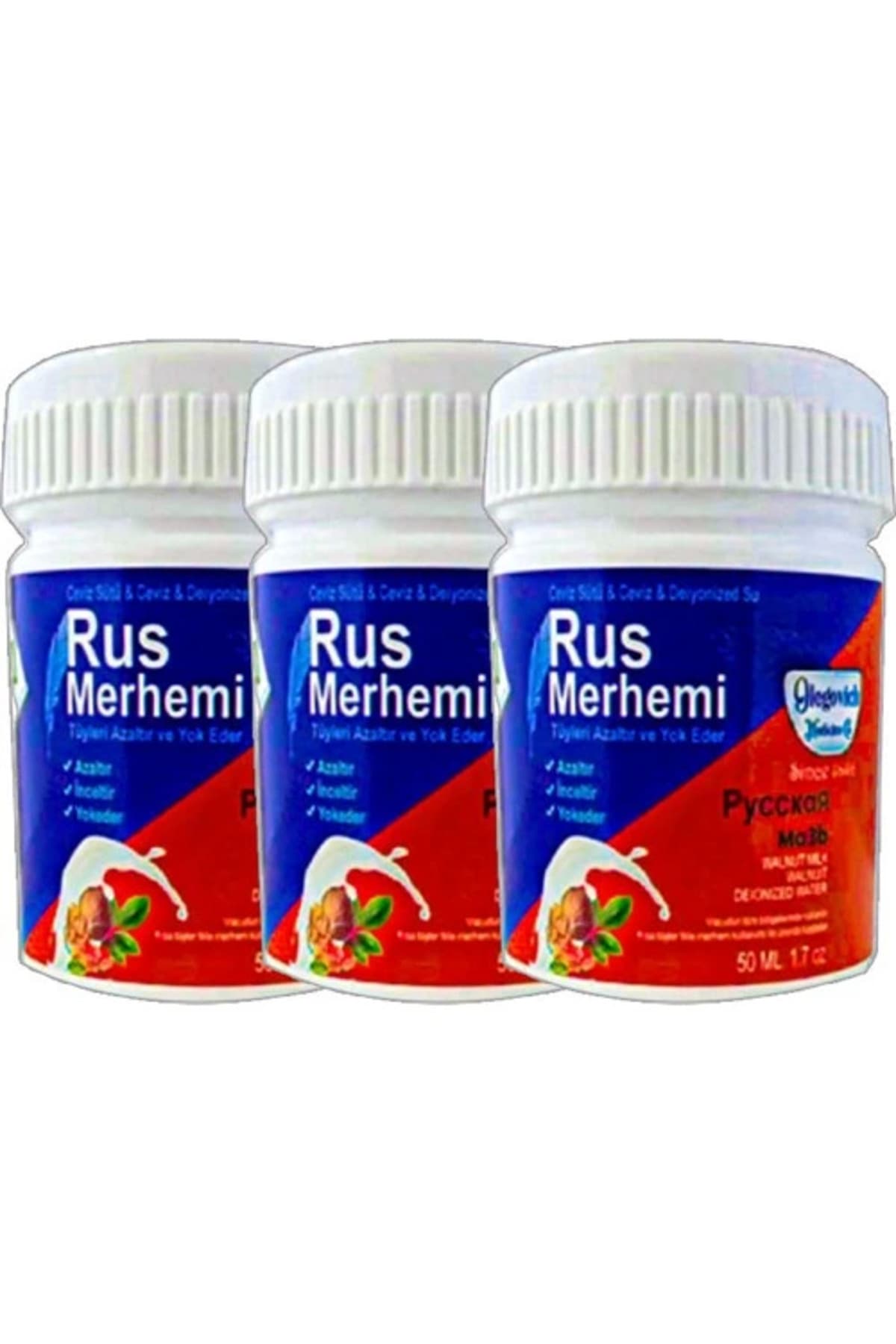 Glegnd Blue 3lü x 50 ml Tüylere Krem Russ Merhemi