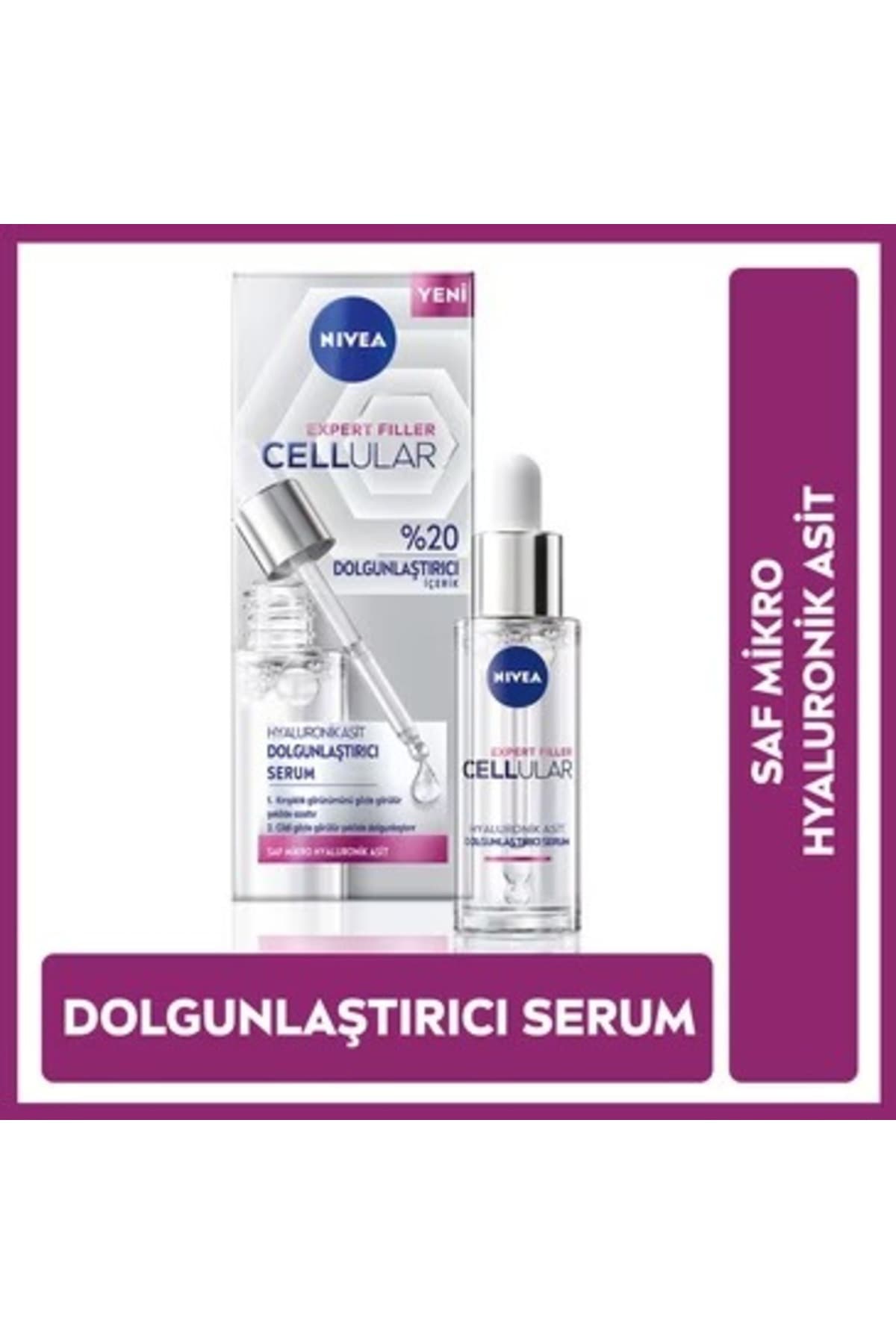 Yüz Bakim Serumu & Hyaluronik Asit Dolgunlaştırıcı Serum 30ML