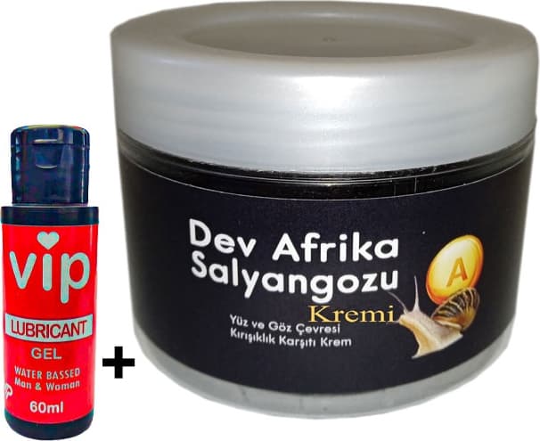Giant Dev Afrikasalyangozu Yaşlanmakarşıtı 100 ml Krem + Vip Bay Bayan Kaydırıcıjel 60 ml