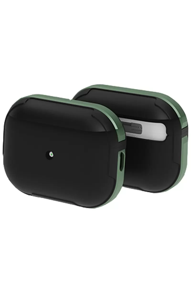 Airpods Pro 2 (2.nesil) MO-A8 Armor Kılıf - Koyu Yeşil