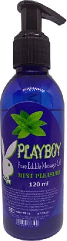 Playboy Masaj Yağı 120ML Naneli Playboy Pure Edible Aromalı Svl - 120ML Pure Edible Massage Oil Mint Flavored Massage Oil