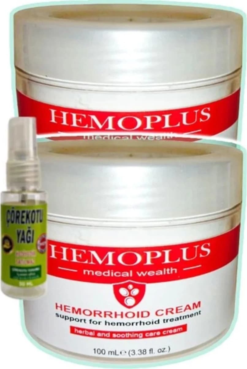 Süper Hemoplus Krem 100 ml x 2 Adet + Çörek Otu Yağı 30 ml