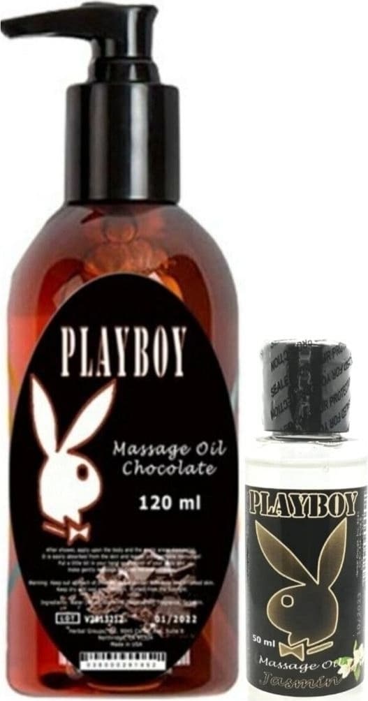 Parnassos Playboy Aromaterapi Çikolata Massage Oil 120 Ml + Jasmin Aromalı Massage Vücut Masaj Yağı 50 Ml