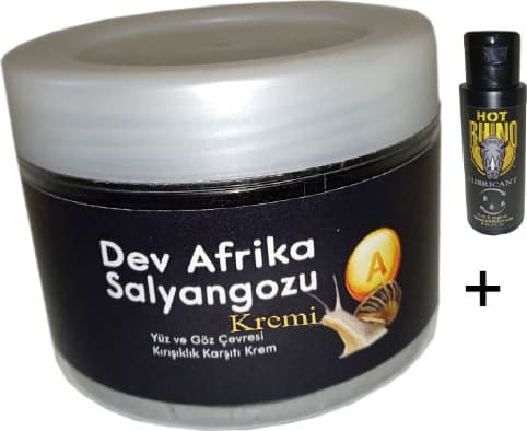 Giant Dev Afrikasalyangozu Yaşlanmakarşıtı 100 ml Krem + Hotrhino Bay Bayan Kaydırıcıjel 60 ml