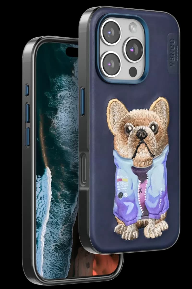 iPhone 16 Pro Max Cute Desenli Kapak - Lacivert