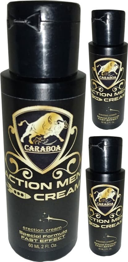Caraboa 60 ml 3 Adet Fast Efekthard Erectioncream Erkekler Için Ereksiyonarttırıcı Seksperformans Kremi