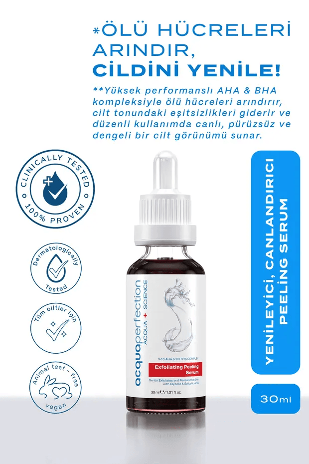 Perfection Exfoliating Cilt Tonu Eşitleyici Ve Yenileyici Peeling Serum 30 Ml