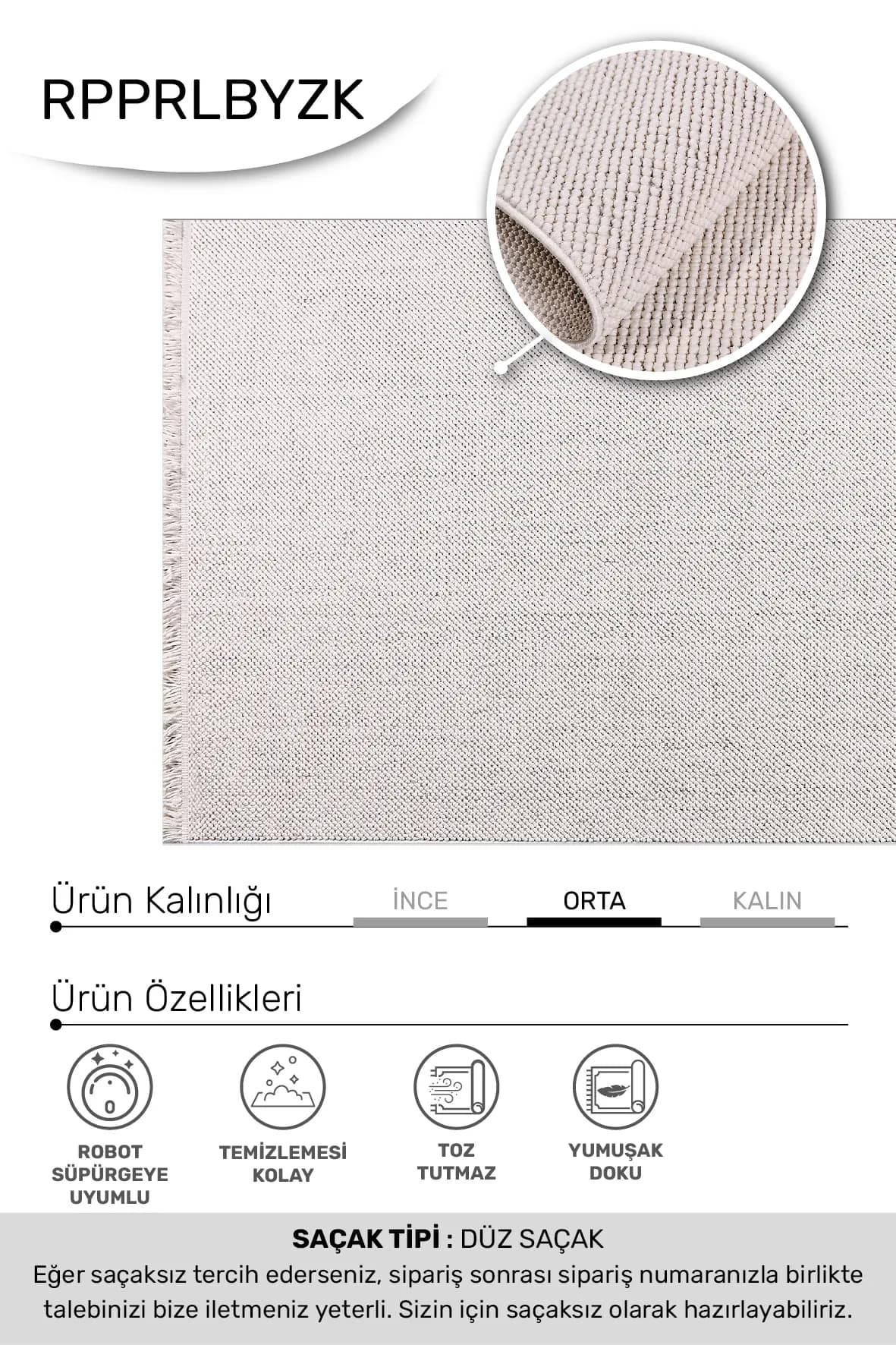 YoudayHomeCollection PARLA Model Oturma Odası Halısı