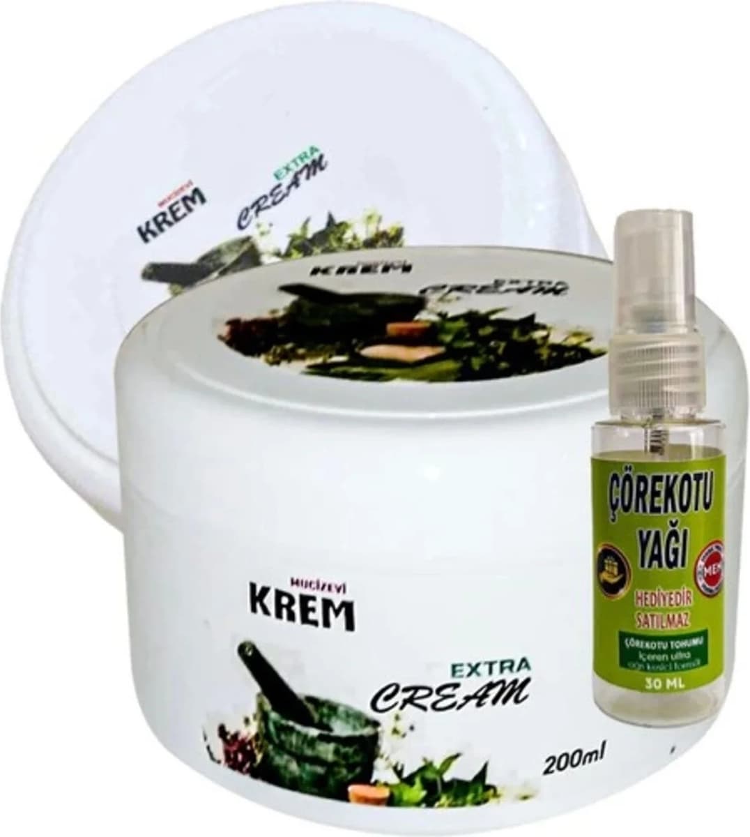 Süper Muzicevi Krem 2 Adet Bölgesel Bakım Relax Kremi 125 ml + Yanında Hediye 30 ml Çörek Otu Yağı