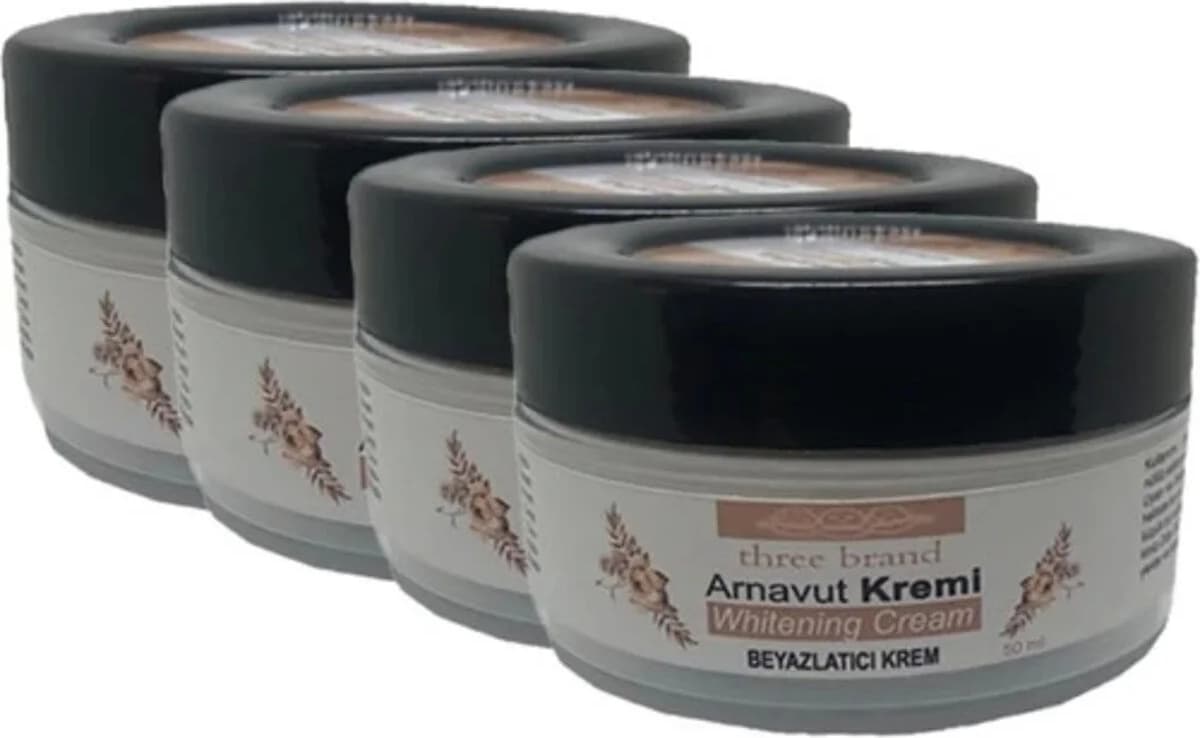 Three Brand 4lü Adet Arnavut Kremi Whitens Cream Tümbölge Kremi 50 ml