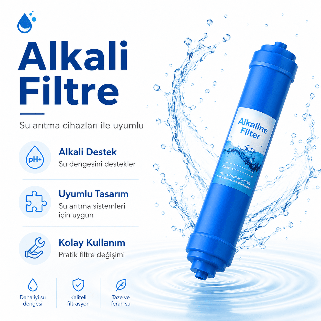 Su Arıtma Cihazı Alkali Inline Filtre 408694081