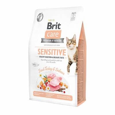 Sensitive Hypoallergenic Hindili ve Somonlu Tahılsız Yetişkin Kedi Maması 2 Kg