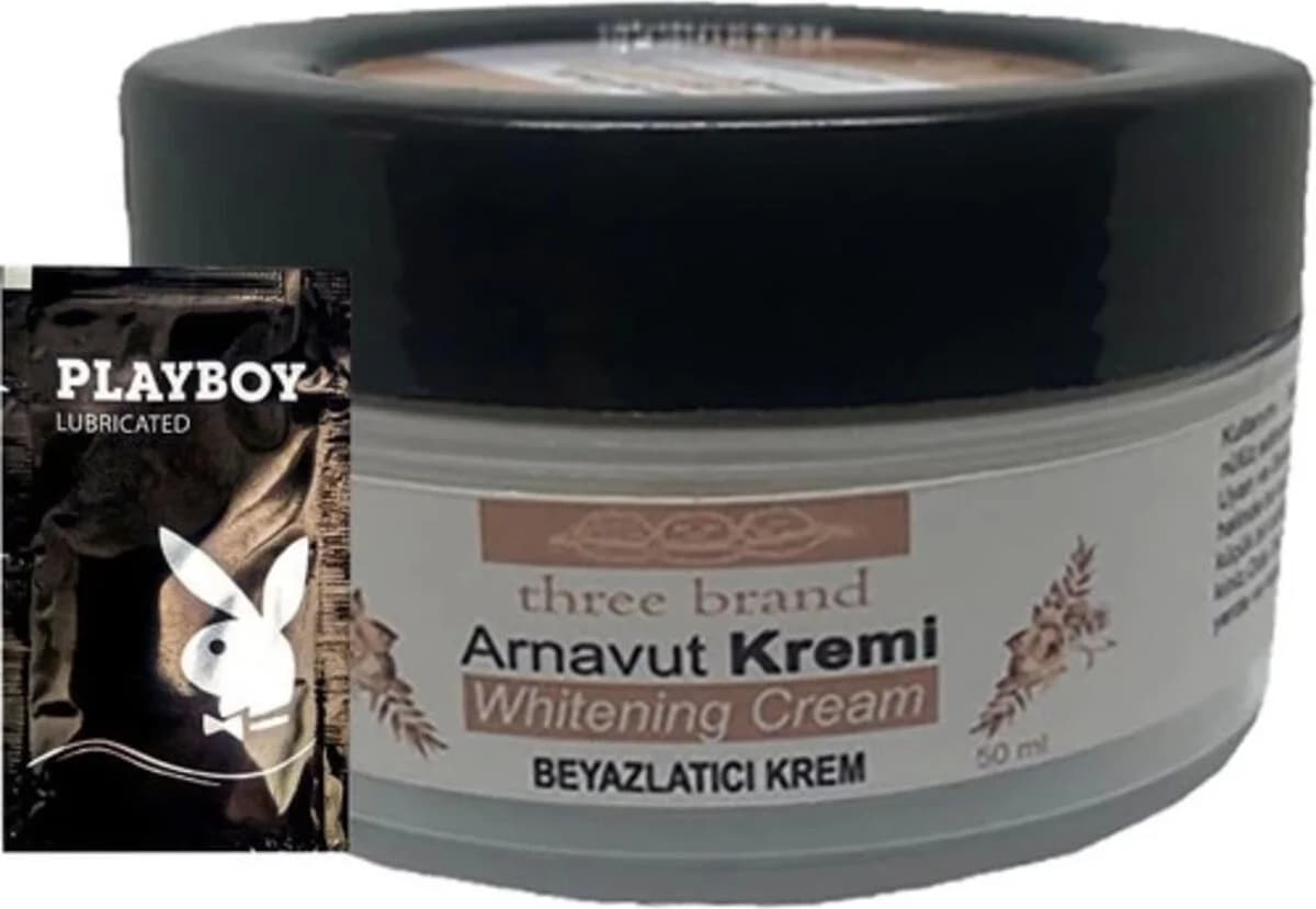 Three Brand Arnavut Kremi Whitening Cream Bölgesel  Kremi 50 ml + 1 Hediye Jel