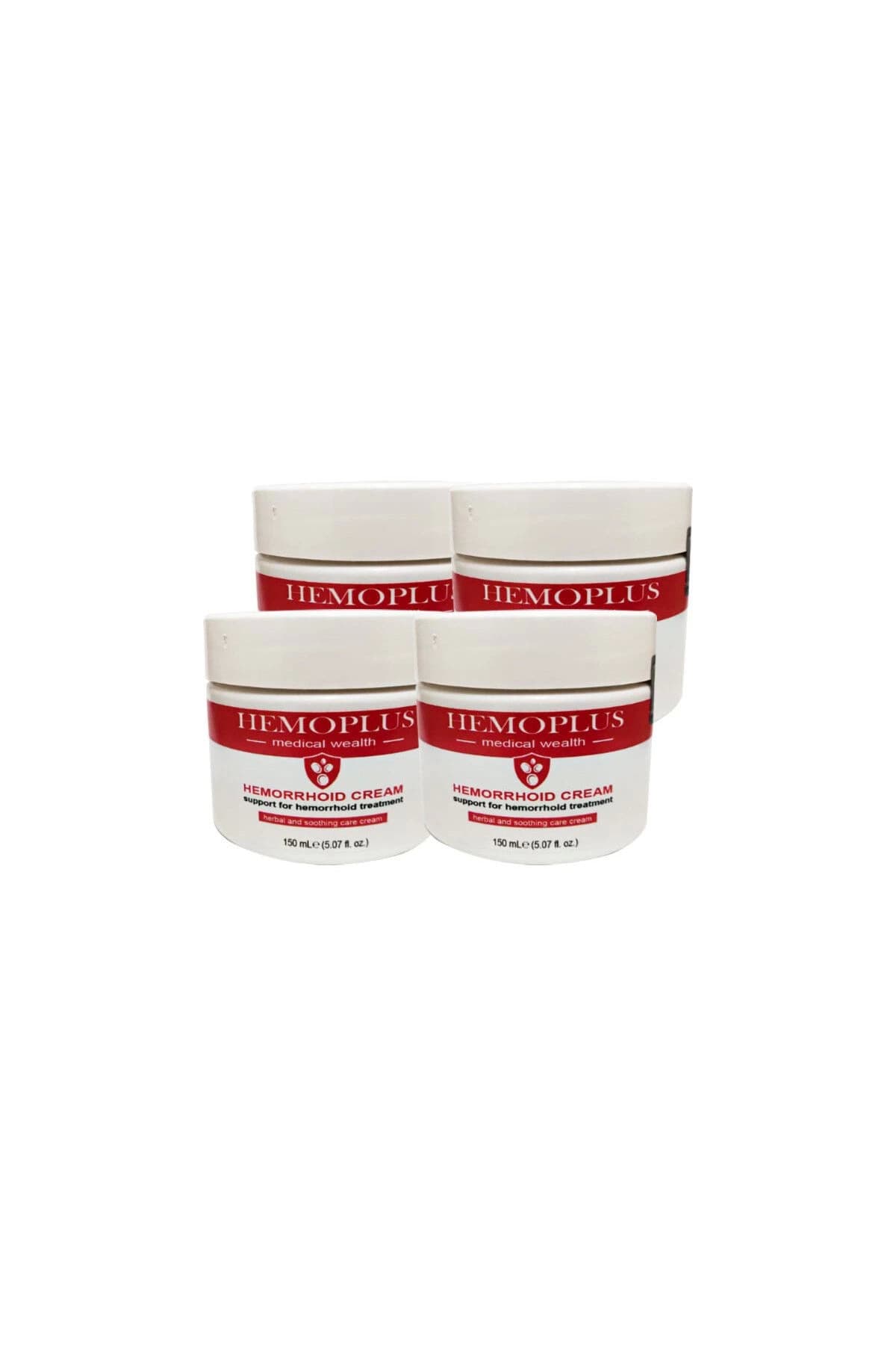 Hemoplus Büyük Boy Rahatlama Bakım Kremi 4 Adet 150 ml