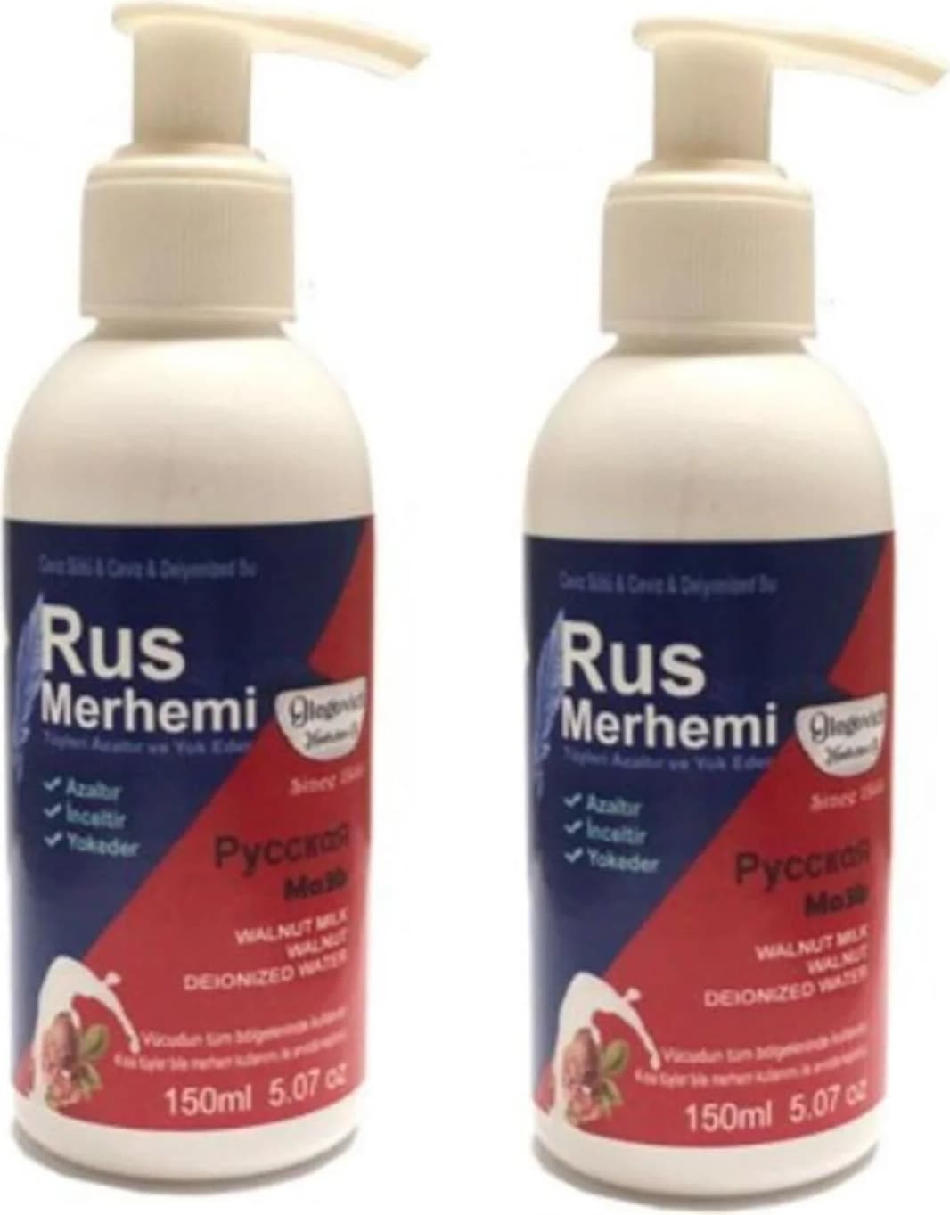 Süper Rus Merhemi Tüy Dökücü Azaltıcı Kremi 150 ml x 2 Adet