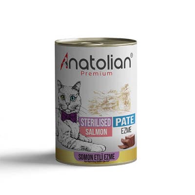 Premium Somonlu Ezme Kısırlaştırılmış Kedi Konservesi 400 Gr