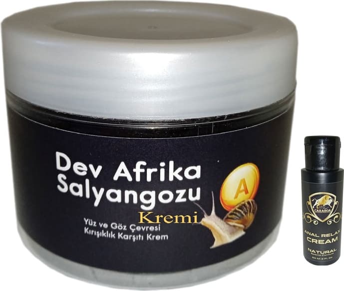 Giant Dev Afrikasalyangozu Yaşlanmakarşıtı Kremi 100 ml + Caraboa Bay Bayan Analrahatlatıcı Krem