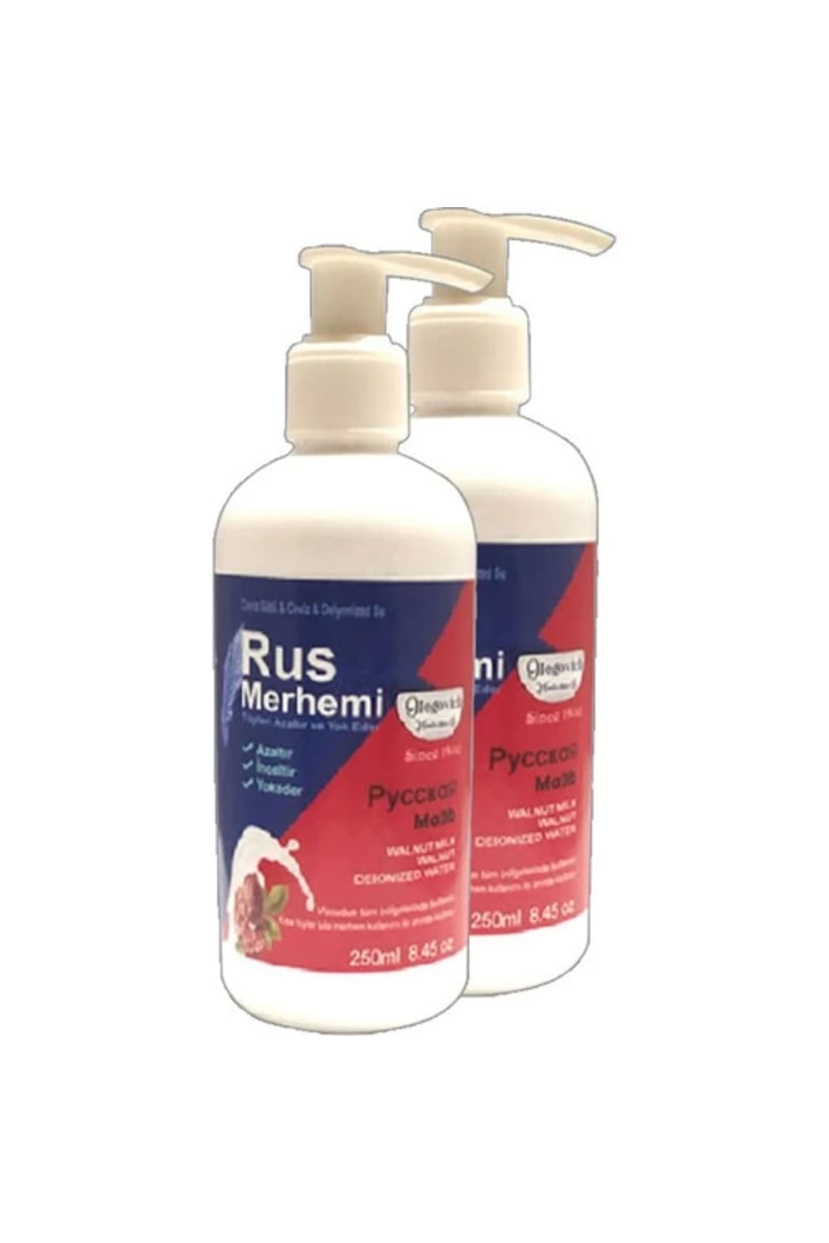 Glegnd Tüylere Krem2 Adet x 250 ml Ceviz Sütlü & Cevizli Russ Merhemi