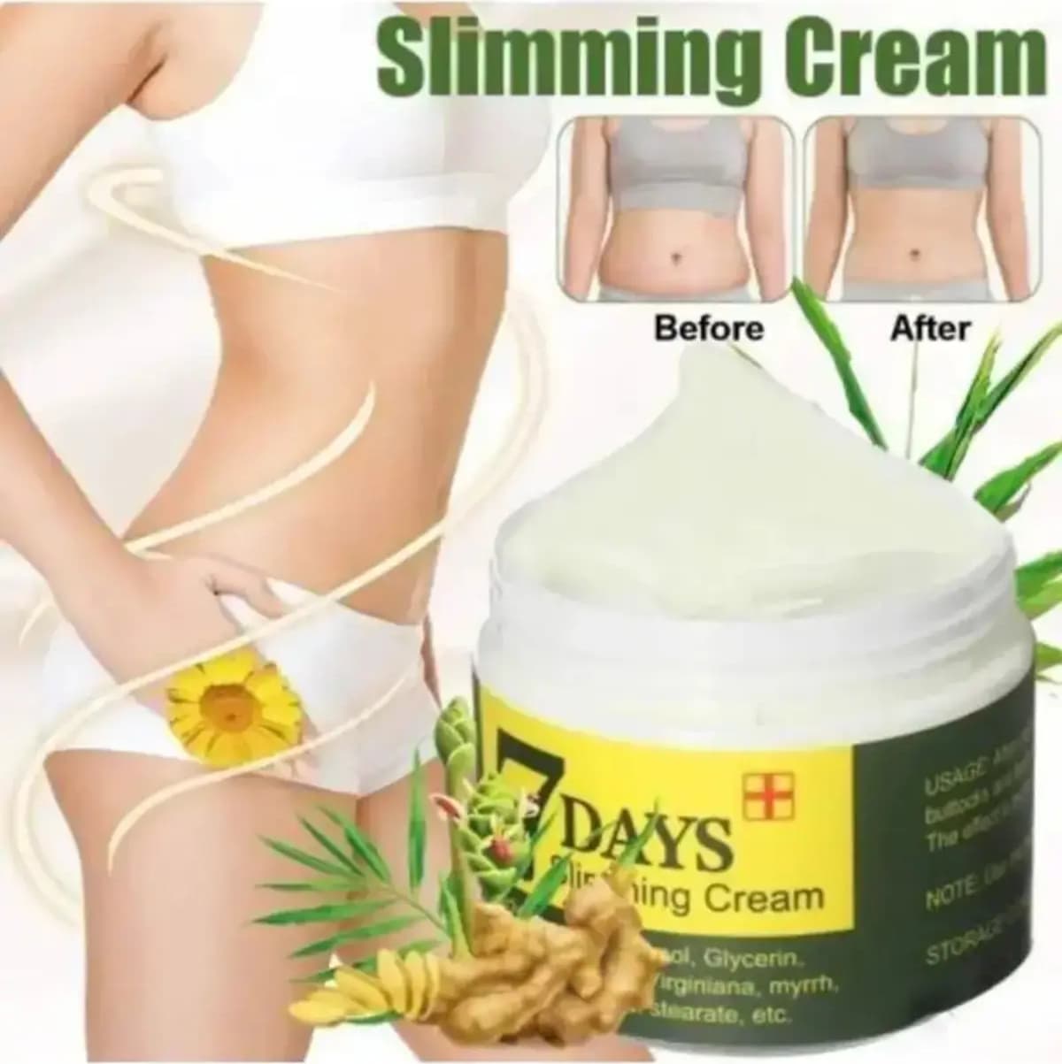 Seven 7 Days Hintohu 7 Days Slimming Cream Ginger Miracle 100 ml Vücut Bakım Kremi Zencefil 1 Adet