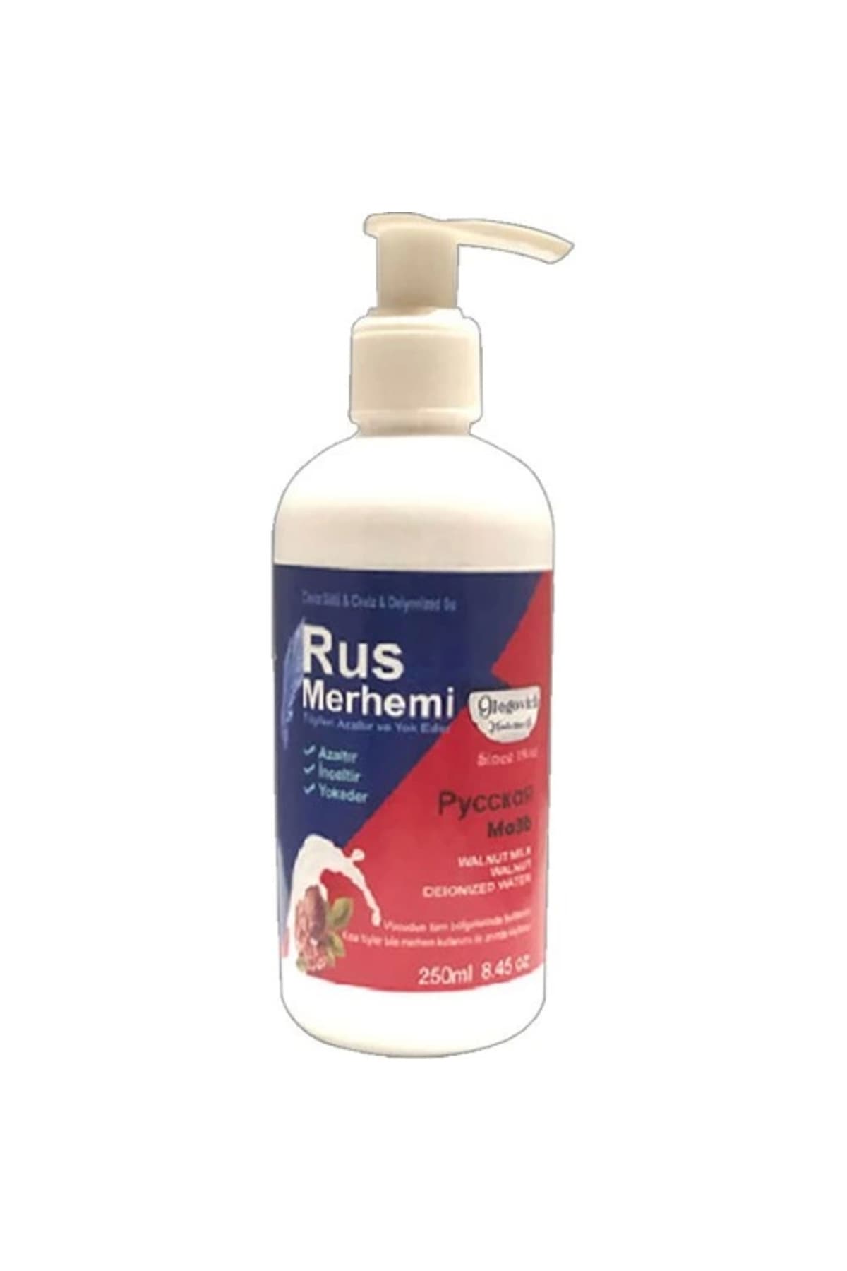 Tüylere Krem Glgn 250 ml Ceviz Sütlü & Cevizli Rusmerhemi 145 gr