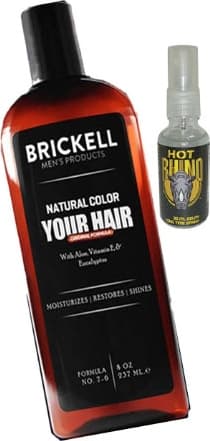 Brickell Erkeklere 237 ml Saçsakal Beyazlıkgiderici Şampuan + Hotrhino 30ML Geciktiricisprey