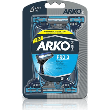 Men Pro 3 Bıçaklı Tıraş Bıçağı 6'lı