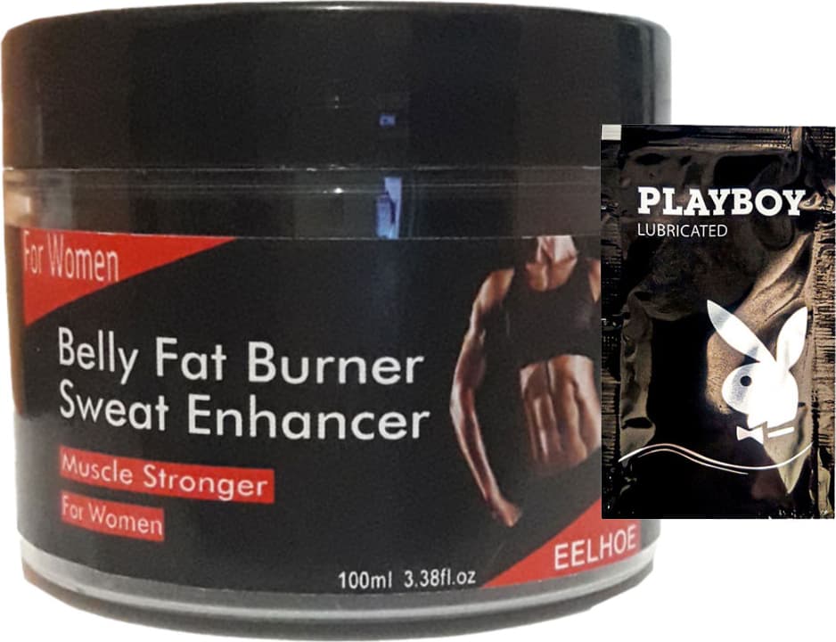 Eelhoe Belly Fatburner Sweat Enhancer Kadınlara Özel Gereksiz Yağlara Kas Şekillendirme Kremi LFHX0127 100 ml + 1 Adet Jel Hediye