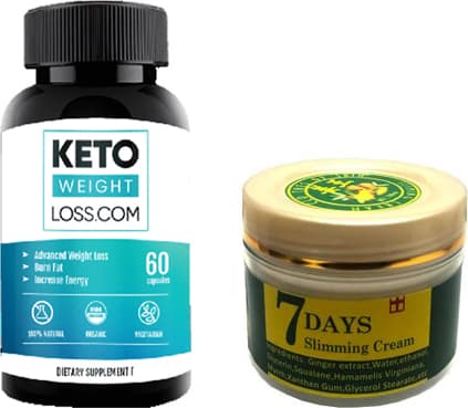 Hintohu 7days Slimming Cream Ginger Miracle 100 ml Vücut Bakım Kremi Zencefil 1 Adet +Keto Weight Loss 60 1 Adet