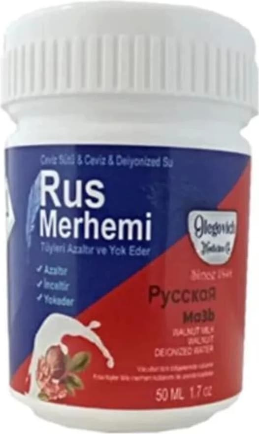 Süper Rus Merhemi Tüy Azaltıcı ve Yok Edici Kremi 50 ml