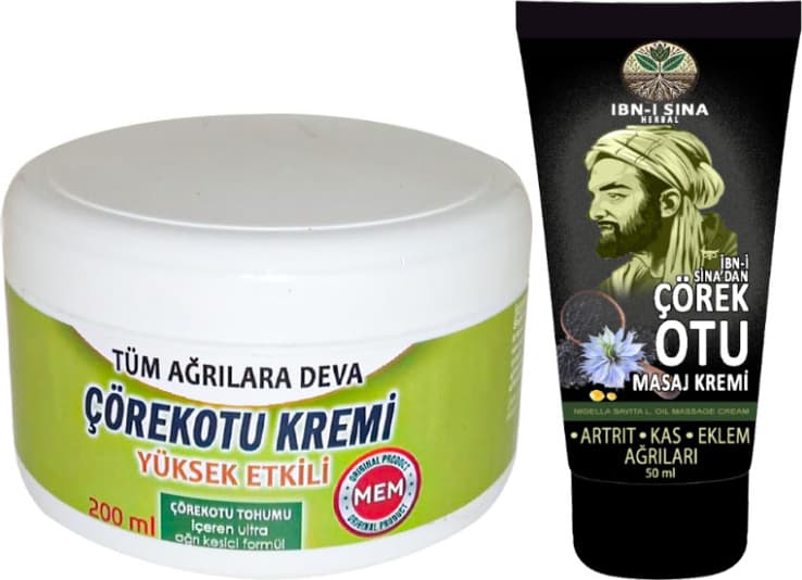 Çörek Otu Kremi Xlgreen Büyük 200 ml Krem + Ibn-I Sina Çörek Otu Kremi 50 ml