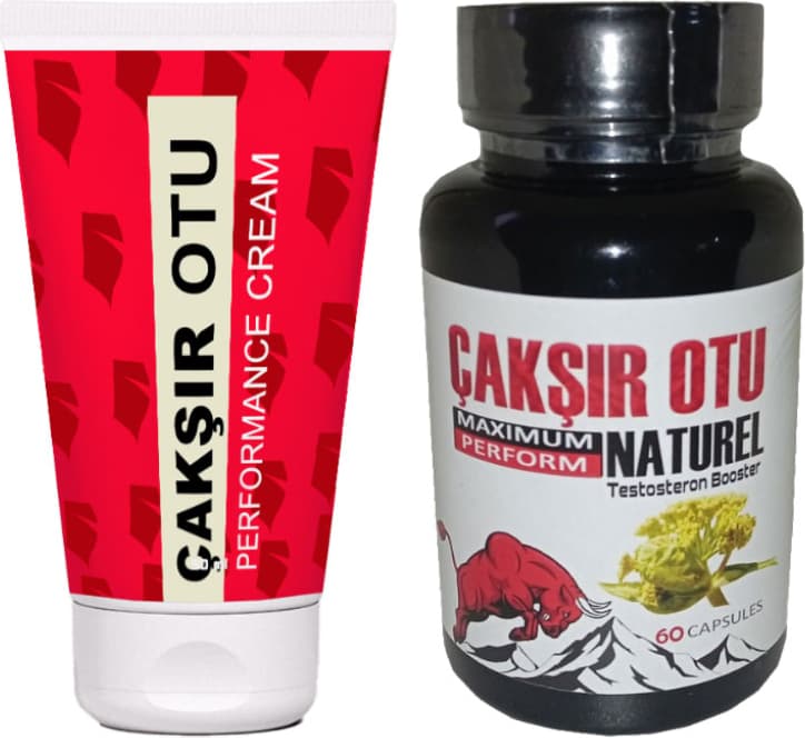 Natural Çakşır Otu Gecikmeye Büyütmeye Sertleşmeye 3 Etki Kremi + Gücünüze 60 Lı Çakşır Otu Kapsülleri