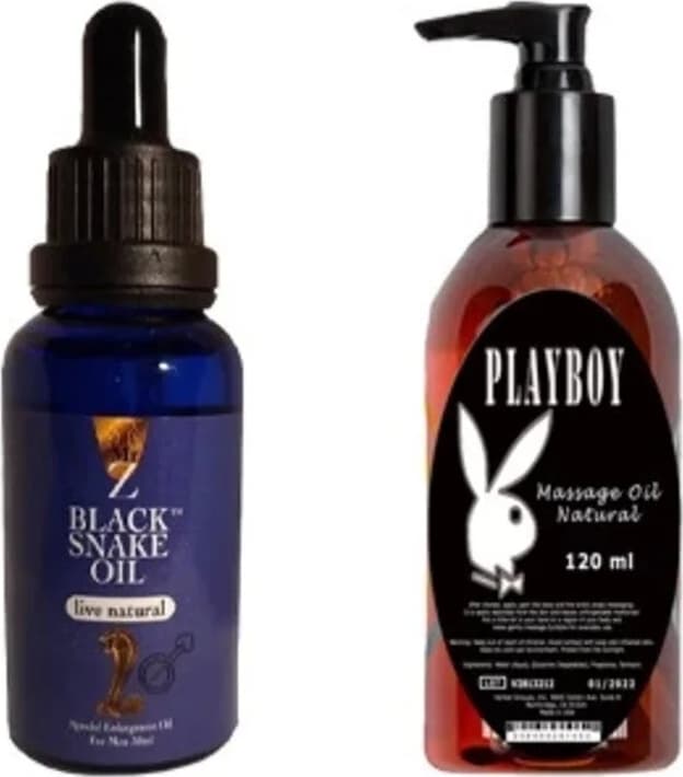 Süper Black Snake Erkekler Için For Men Playboy Masaj Yağı