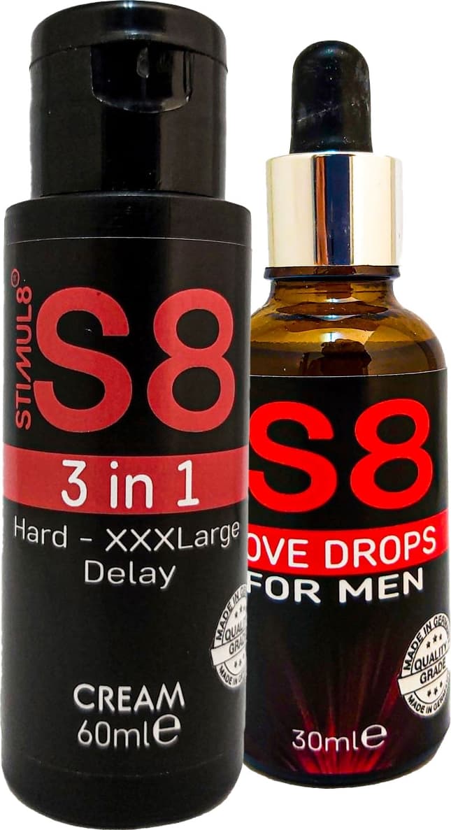 Stımul8 (S8) 3x Etkişekillenme Kremi + 30 ml Extradestek Erkekdamla