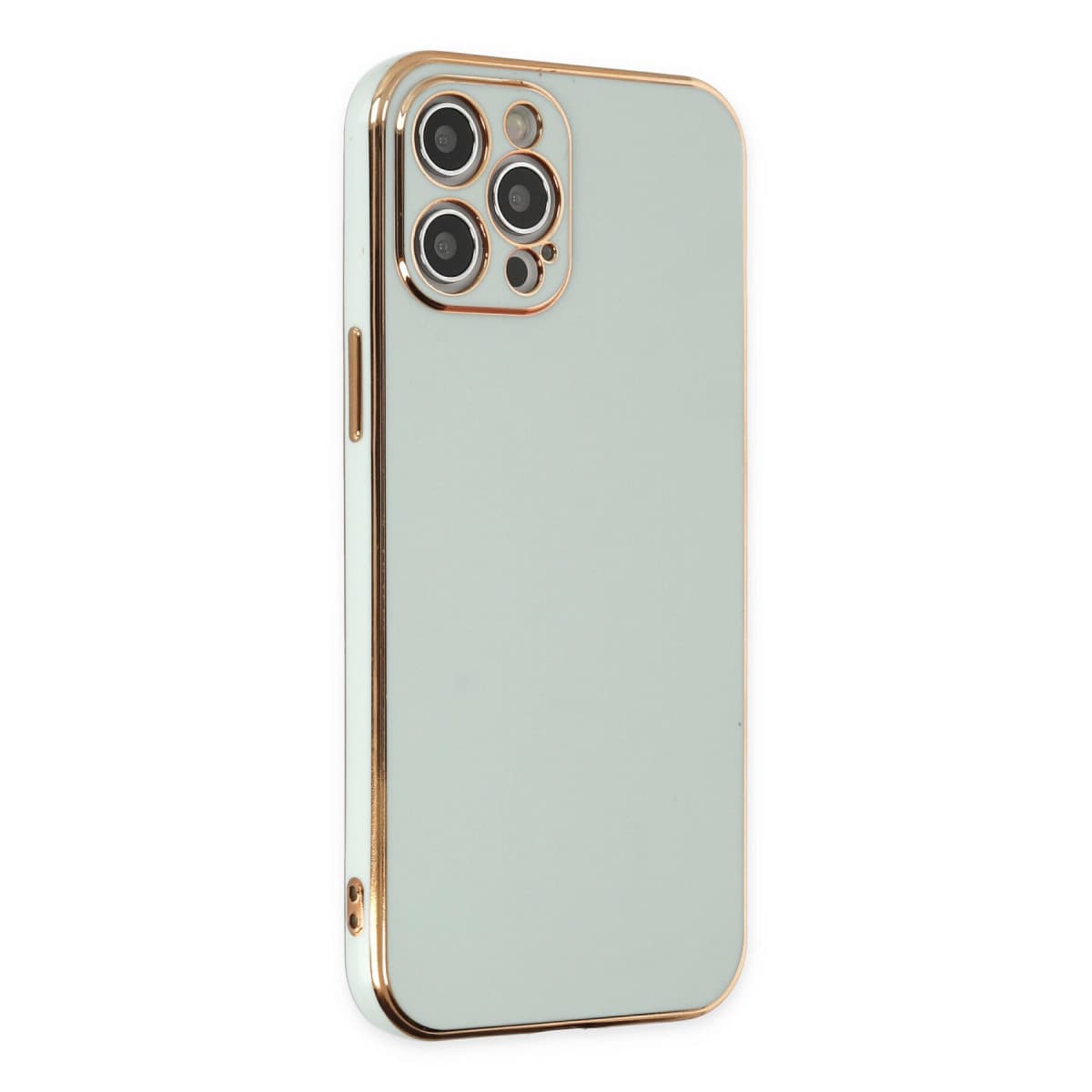 iPhone 12 Pro Max Kılıf Volet Silikon - Açık Yeşil