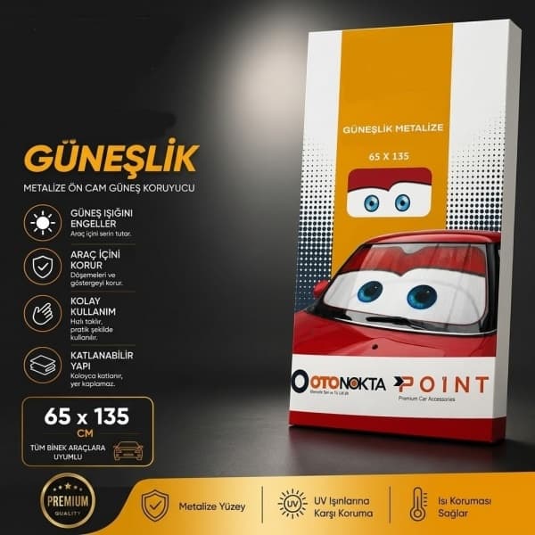 Güneşlik Lüx Metalize 65*135