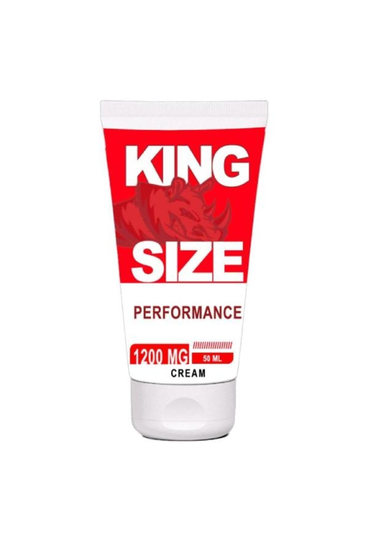King Size 1200mg Erkekleri Yoğun Penisinize Sertleştirme Krem 50 ml X 1 Adet