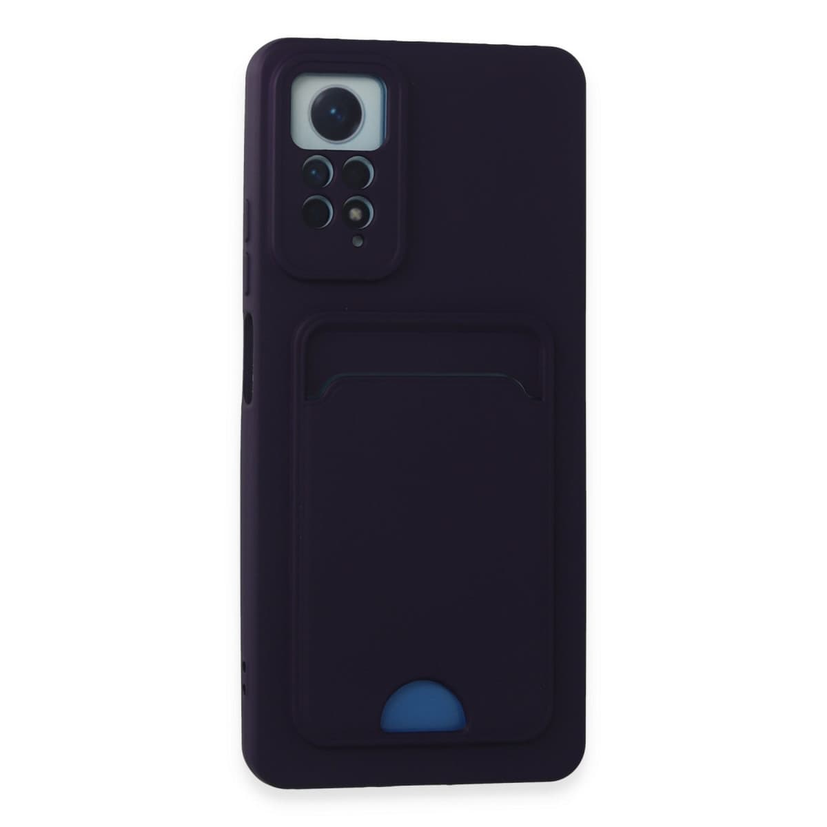 Note 11 Pro Kılıf Kelvin Kartvizitli Silikon - Derin Mor