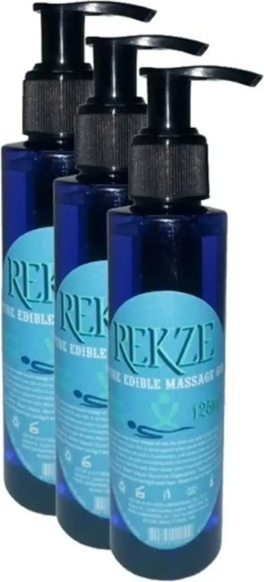 Süper Rekze Erkeklere Kadınlara Özel Sade Yenilebilir Masaj Yağı Pure Edible Massage Oil 125ML 3 Adet