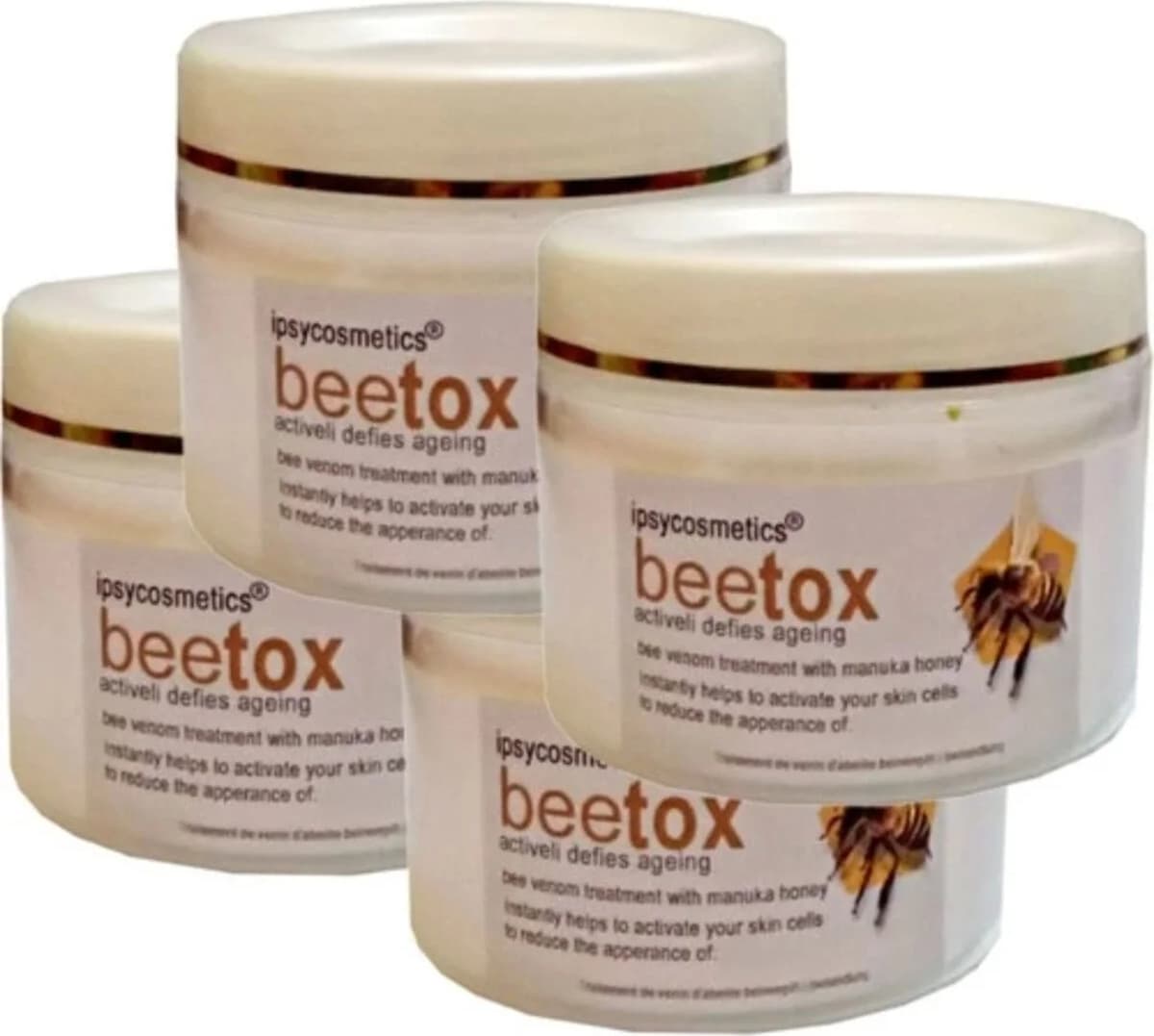 Betoks 4 Tane Cilt Dekolte Boyun Kremi Yüz 100 ml Ölçekte